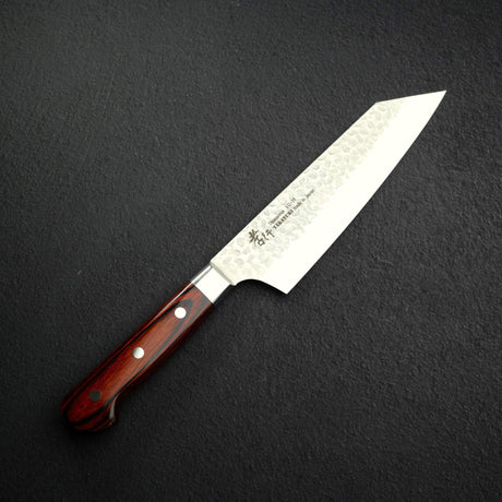 青木刃物製作所 VG10 切付牛刀 190mm 33層槌目ダマスカス