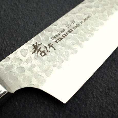 青木刃物製作所 VG10 切付牛刀 190mm 33層槌目ダマスカス