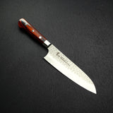 青木刃物製作所 VG10 33層槌目ダマスカス 三徳 180mm