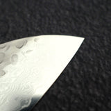 青木刃物製作所 VG10 33層槌目ダマスカス 三徳 180mm