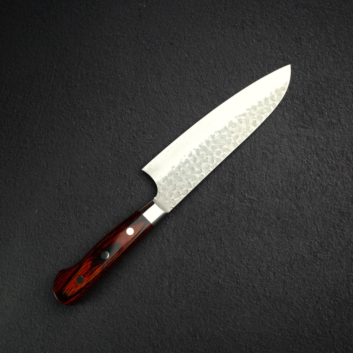 青木刃物製作所 VG10 33層槌目ダマスカス 三徳 180mm