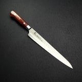 青木刃物製作所 V金10号 筋引 240mm 33層 槌目ダマスカス