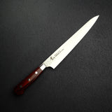 青木刃物製作所 V金10号 筋引 240mm 33層 槌目ダマスカス