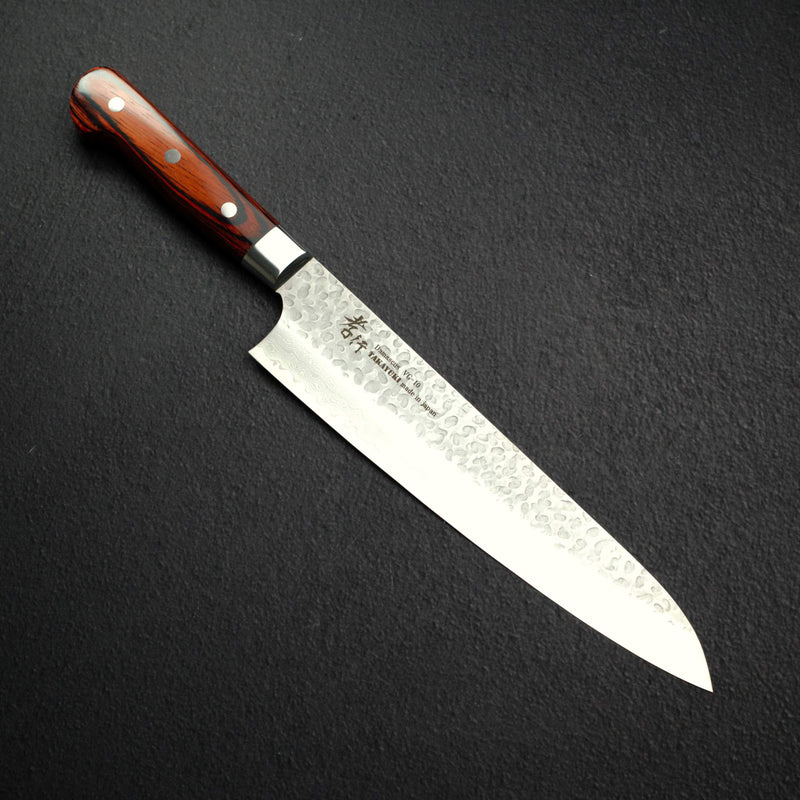 青木刃物製作所 V金10号 33層ダマスカス 槌目 牛刀 240mm