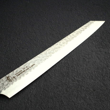 青木刃物製作所 VG10 33層 槌目ダマスカス 剣型筋引 270mm