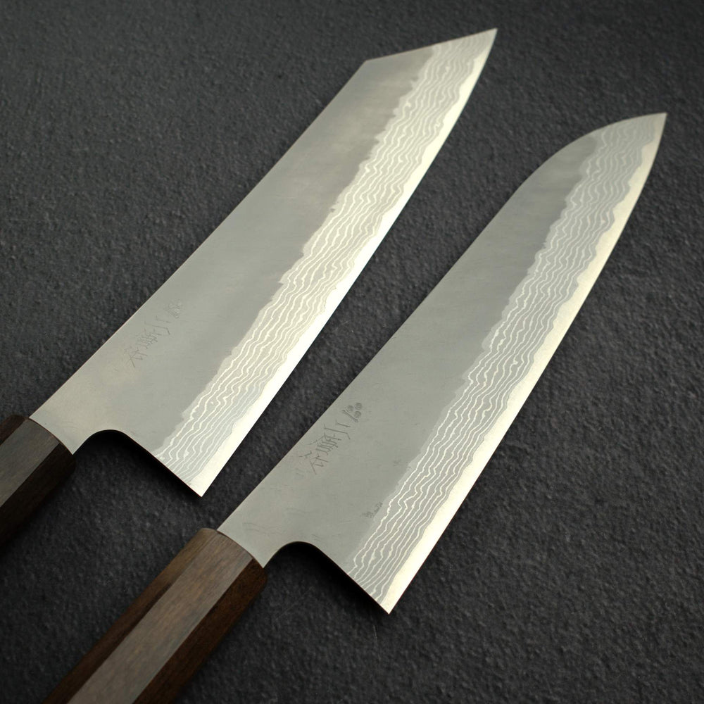 二唐刃物鍛造所 V金10号 槌目ダマスカス