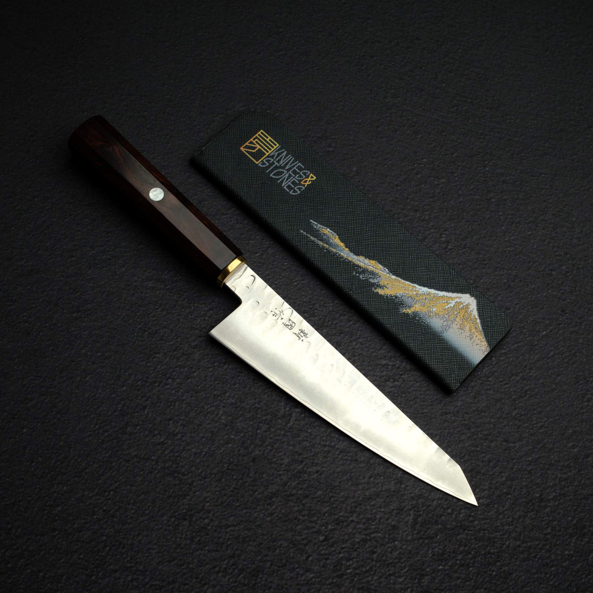 XINGUO 銀三鋼 槌目 骨スキ 175mm ガード付き