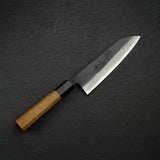 加茂藤刃物 青藍 AS 黒打ち 三徳 180mm