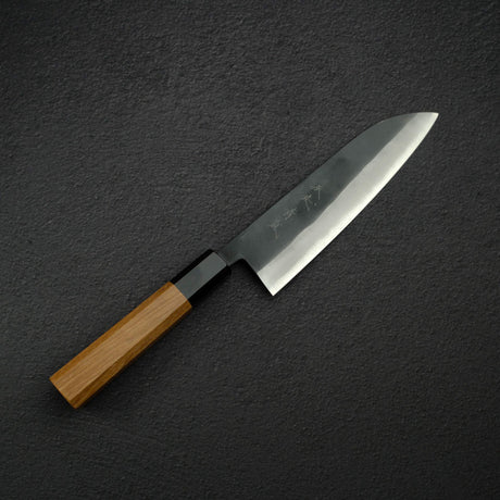 加茂藤刃物 青藍 AS 黒打ち 三徳 180mm