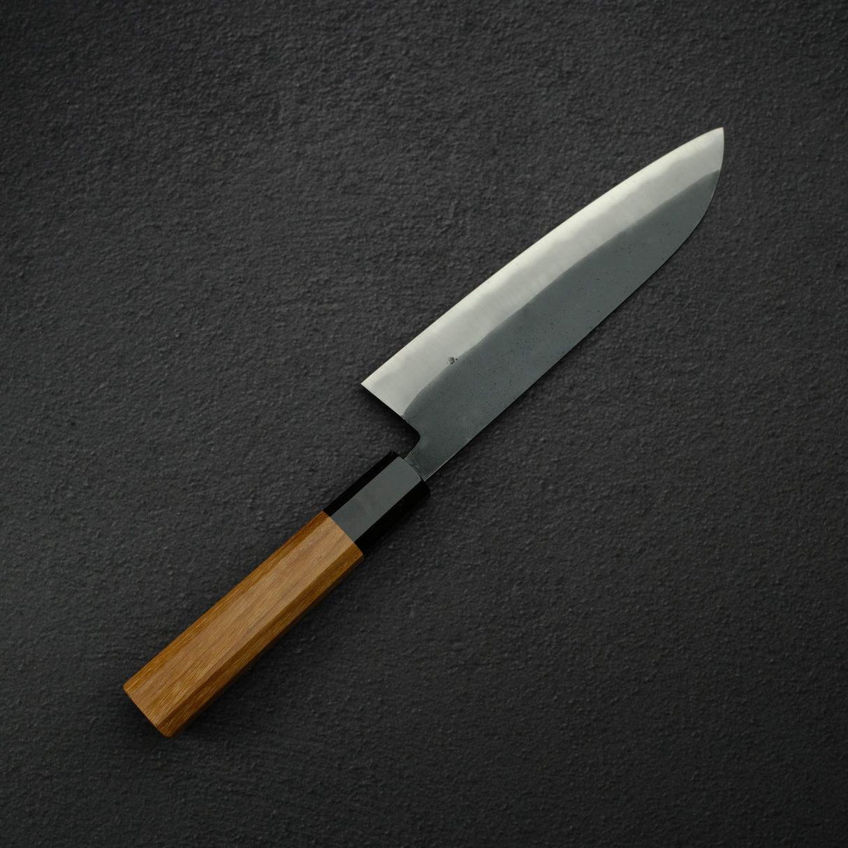 加茂藤刃物 青藍 AS 黒打ち 三徳 180mm