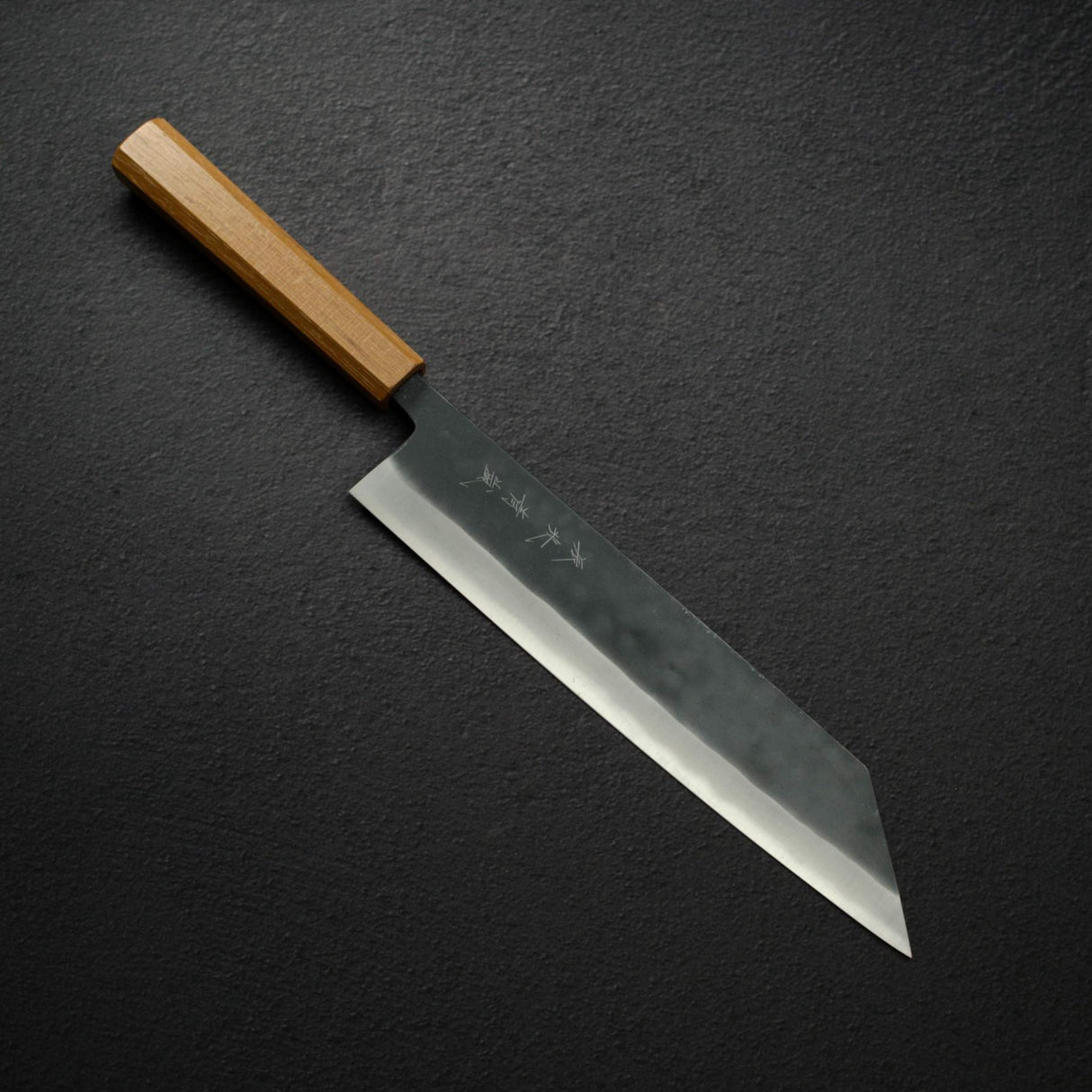 加茂藤刃物 青藍 AS 黒打ち 切付牛刀 240mm