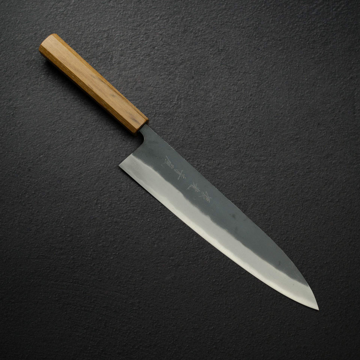加茂藤刃物 青藍 AS 黒打ち 牛刀 240mm