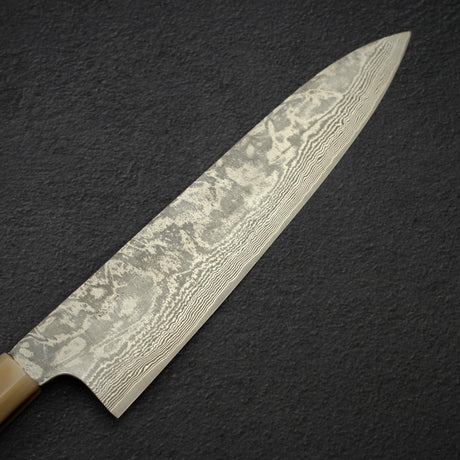 加茂藤刃物 スーパーゴールド2 ブラックダマスカス 牛刀 270mm 鞘付き