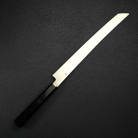 田中一之刃物製作所 V金10号 ダマスカス 先丸蛸引き 300mm 鞘付き