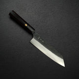 カトウ打刃物製作所 金太郎 白二鋼 ダマスカス 黒打ち 梨地 文化 180mm