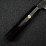 カトウ打刃物製作所 金太郎 白二鋼 ダマスカス 黒打ち 梨地 文化 180mm