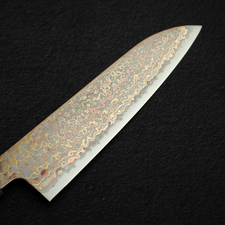 初心 火の鳥 V金2号 ダマスカス 三徳 180mm
