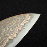 初心 火の鳥 V金2号 ダマスカス 三徳 180mm