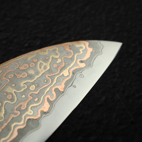 初心 火の鳥 V金2号 ダマスカス 三徳 180mm