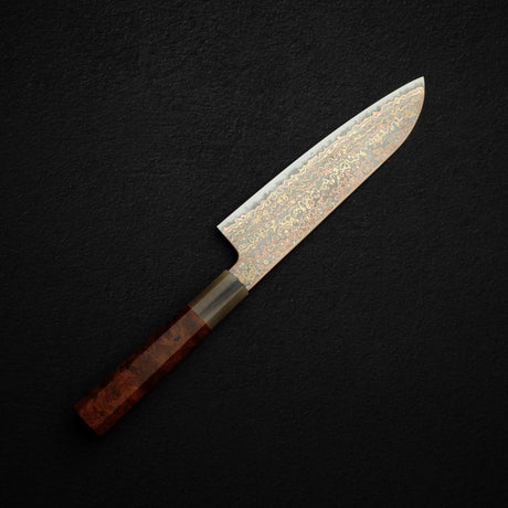 初心 火の鳥 V金2号 ダマスカス 三徳 180mm