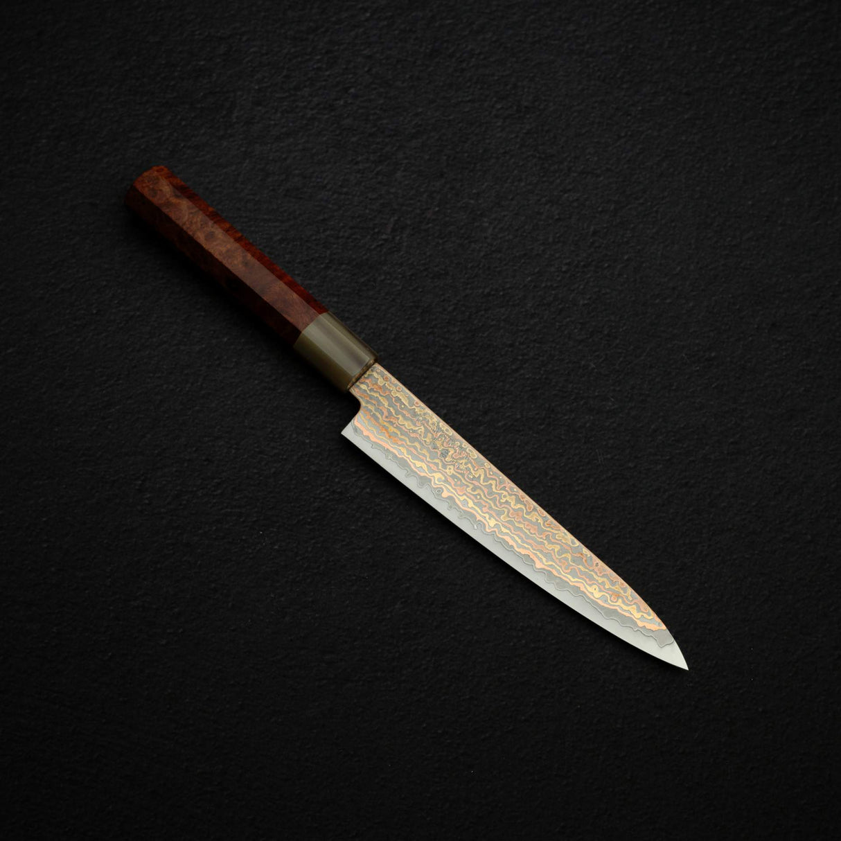 初心 火の鳥 V金2号 ダマスカス ペティナイフ 150mm