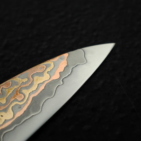 初心 火の鳥 V金2号 ダマスカス ペティナイフ 150mm