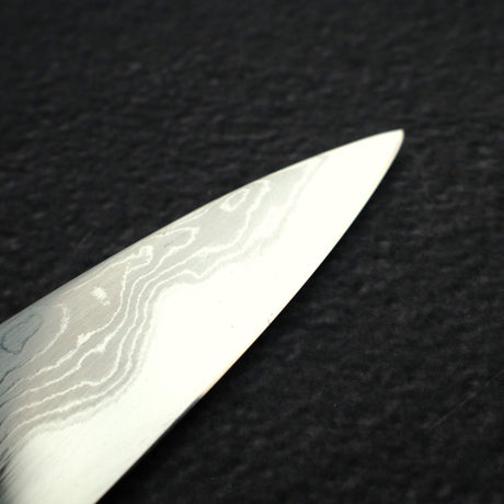 初心 木漏れ日 青一鋼 ダマスカス ペティナイフ 150mm 口金付き 無銘