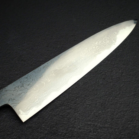 初心 木漏れ日 青一鋼 ダマスカス 牛刀 240mm 鞘付き 無銘
