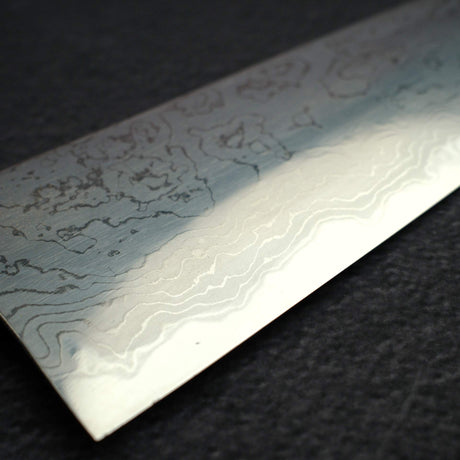 初心 木漏れ日 青一鋼 ダマスカス 牛刀 240mm 鞘付き 無銘