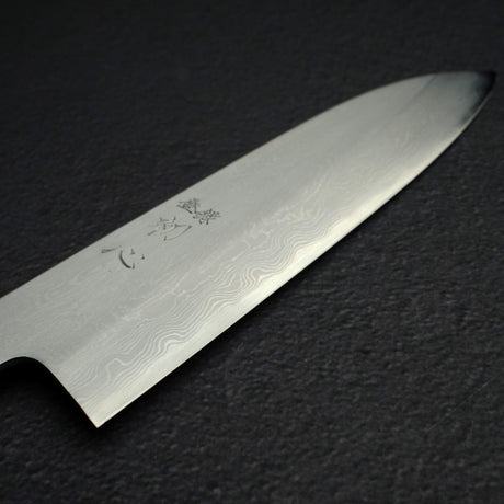 初心 x 中川打刃物 青一鋼 ダマスカス 三徳 170mm