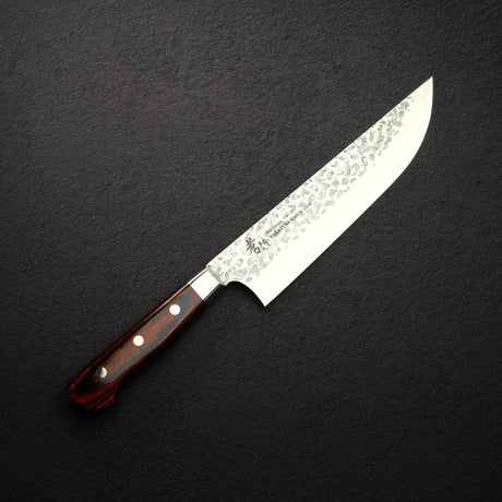青木刃物製作所 V金10号 33層槌目ダマスカス 肉切り 210mm