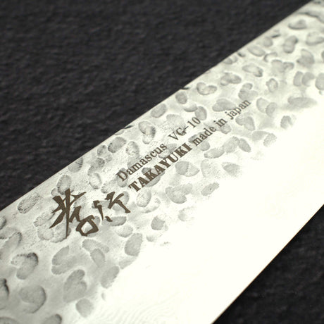 青木刃物製作所 V金10号 33層槌目ダマスカス 肉切り 210mm