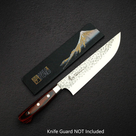 青木刃物製作所 V金10号 33層槌目ダマスカス 肉切り 210mm