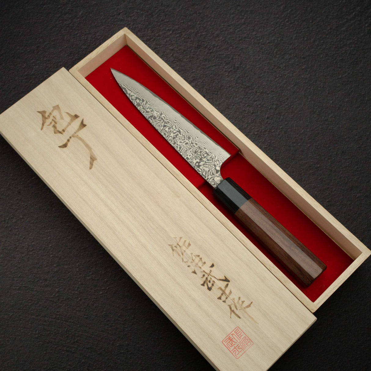 佐治打刃物 SG2 ブラックダマスカス ペティナイフ 150mm