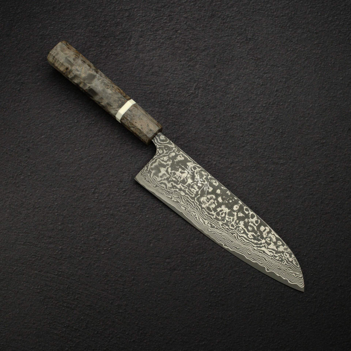 佐治打刃物 スーパーゴールド2 ブラックダマスカス 三徳 180mm