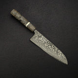 佐治打刃物 スーパーゴールド2 ブラックダマスカス 三徳 180mm