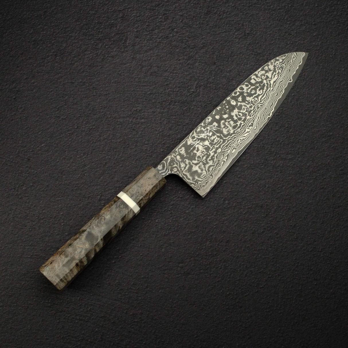 佐治打刃物 スーパーゴールド2 ブラックダマスカス 三徳 180mm