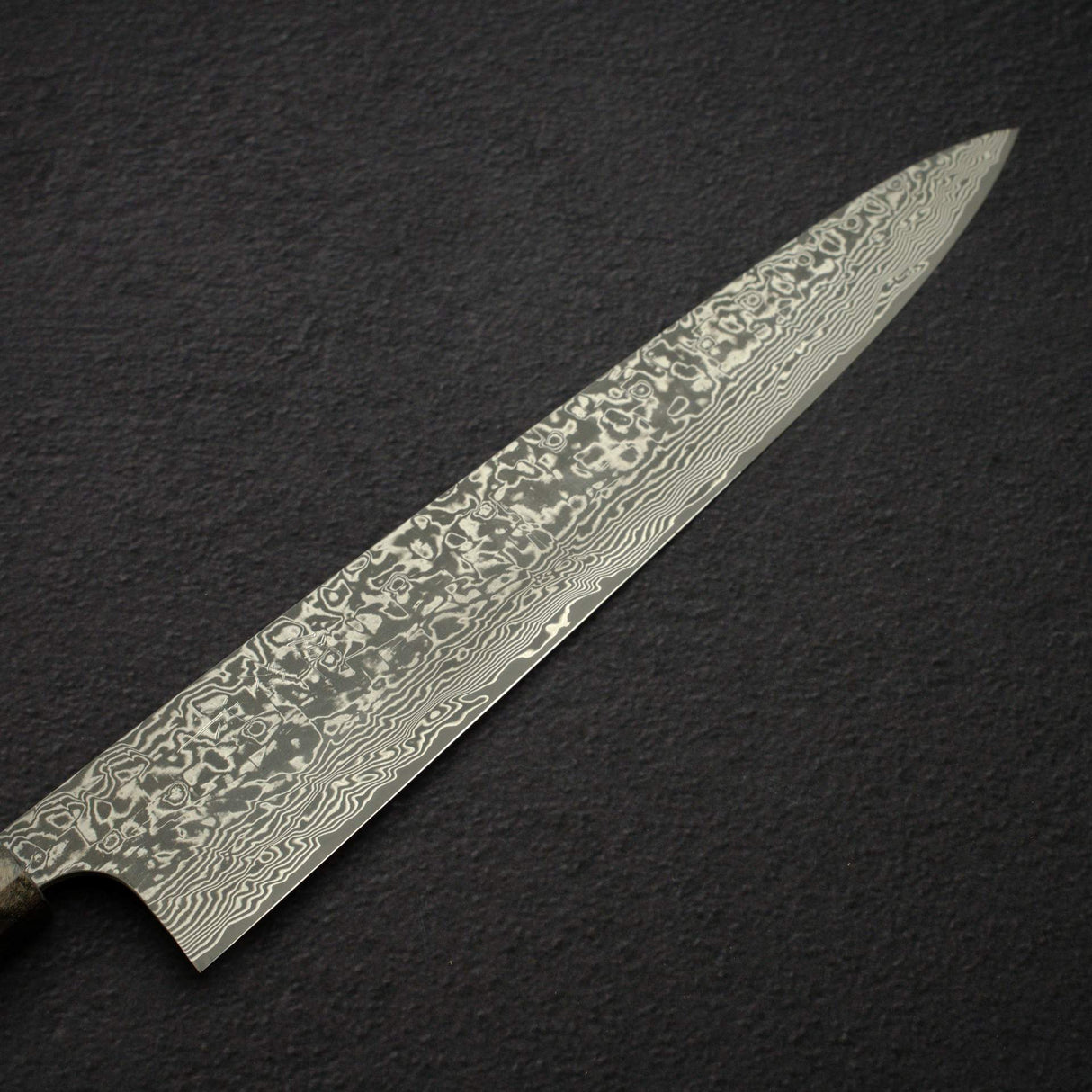 佐治打刃物 SG2 ブラックダマスカス 筋引 270mm バーチウッドハンドル 口金付き