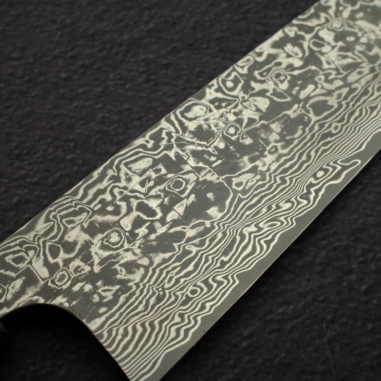 佐治打刃物 SG2 ブラックダマスカス 筋引 270mm バーチウッドハンドル 口金付き