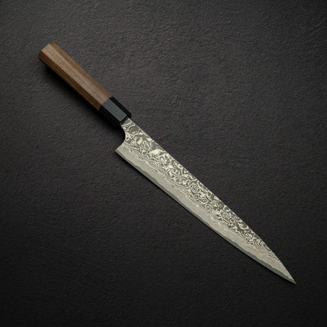 佐治打刃物 SG2 ブラックダマスカス 筋引 240mm ローズウッドハンドル