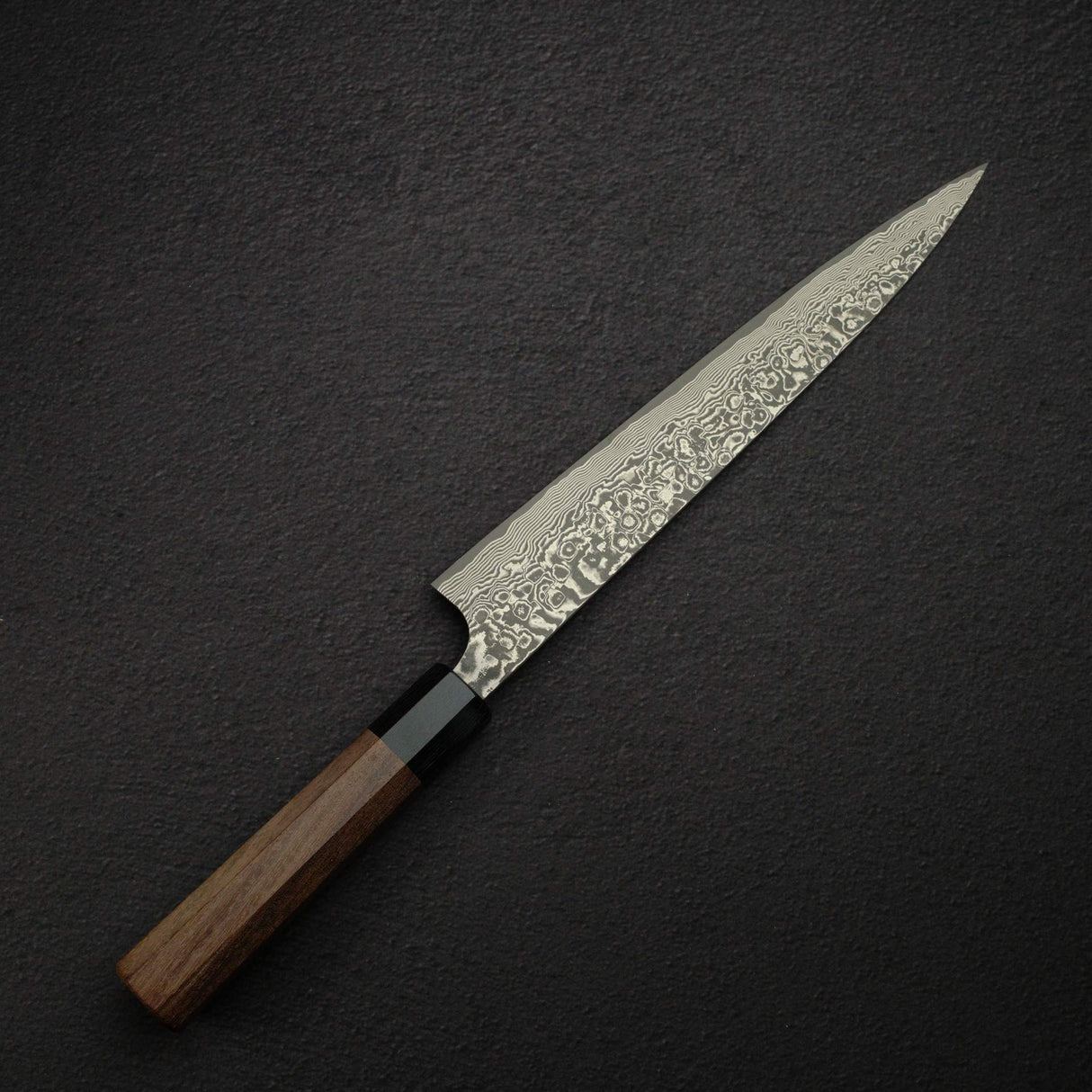 佐治打刃物 SG2 ブラックダマスカス 筋引 240mm ローズウッドハンドル
