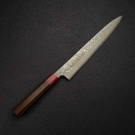佐治打刃物 V金10号 レインボーダマスカスエッチング 筋引 270mm