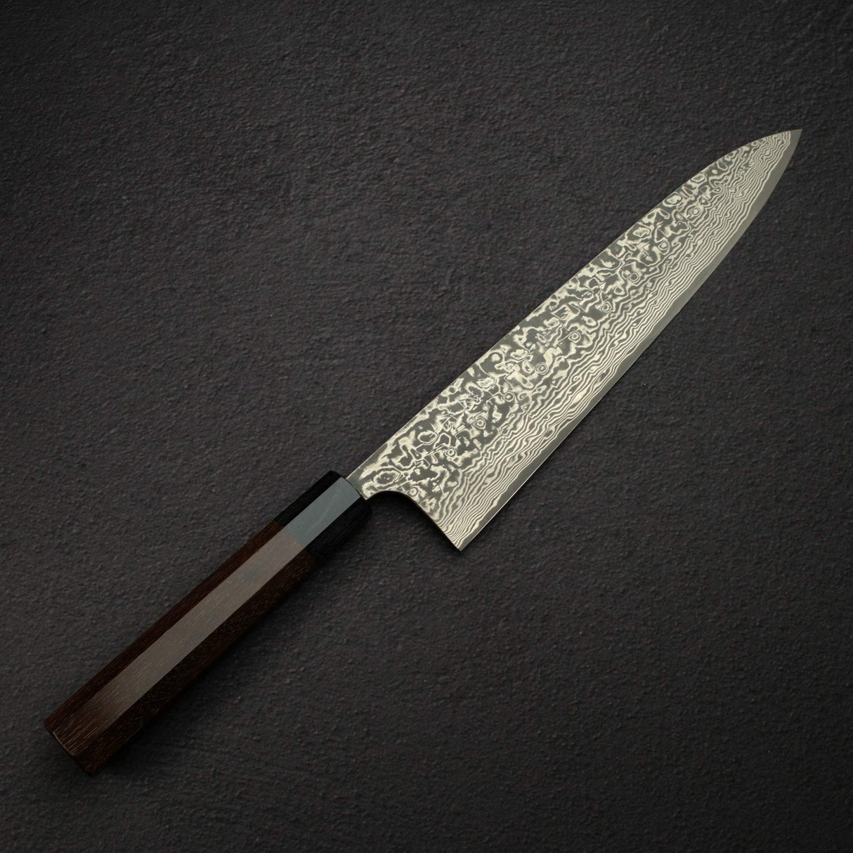 佐治打刃物 スーパーゴールド2 ブラックダマスカス 牛刀 240mm