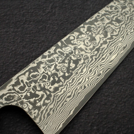 佐治打刃物 スーパーゴールド2 ブラックダマスカス 牛刀 240mm