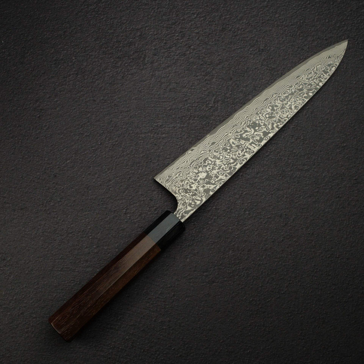 佐治打刃物 スーパーゴールド2 ブラックダマスカス 牛刀 240mm