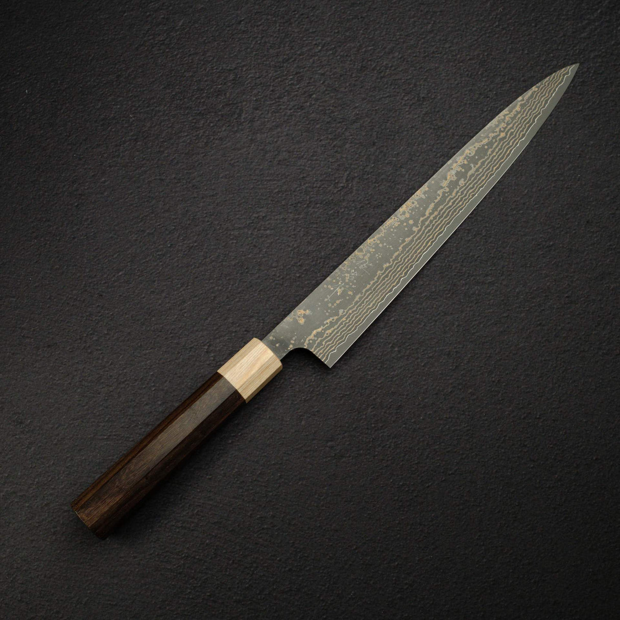 佐治打刃物 V金10号 ゴールドダマスカス 筋引 270mm