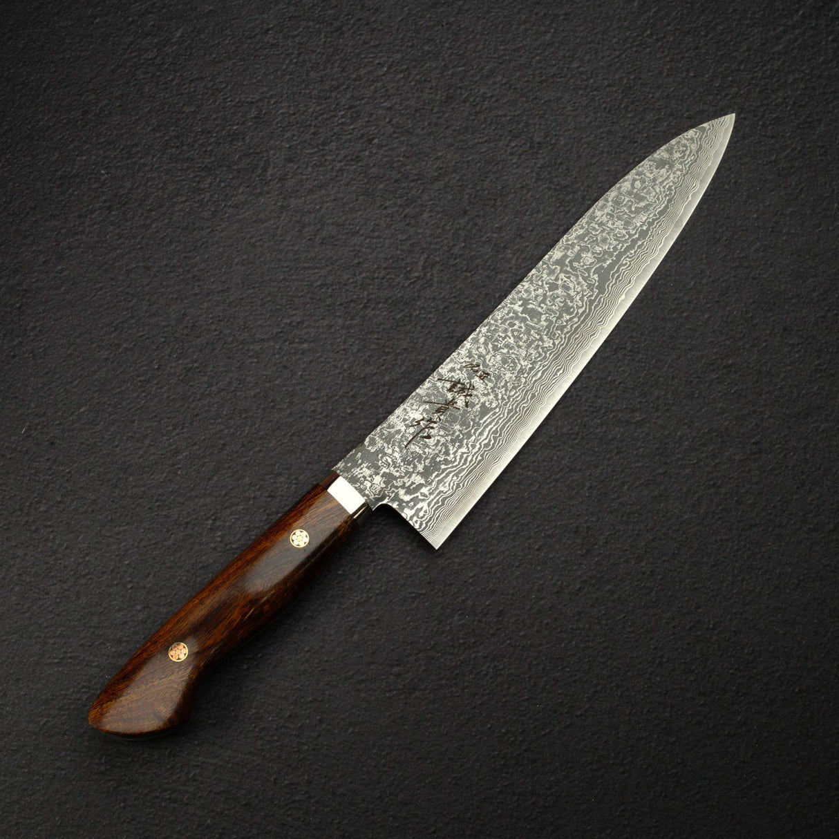 田中 スーパーゴールド2 ダマスカス 牛刀 240mm 洋柄ガード付き