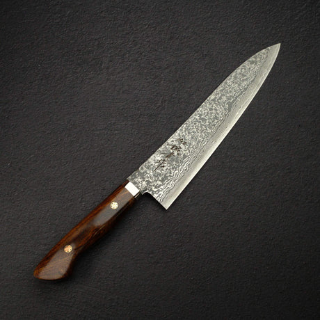 田中 スーパーゴールド2 ダマスカス 牛刀 240mm 洋柄ガード付き