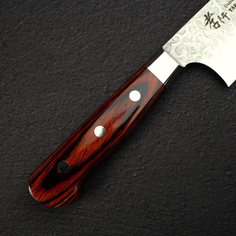 青木刃物製作所 V金10号 33層ダマスカス 槌目 牛刀 210mm