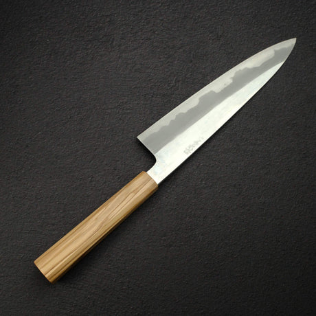 初心 木漏れ日 青二鋼 本霞 牛刀 210mm 口金付き